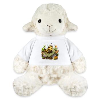 bee honey beekeeper honeycomb flowers meadow insect - MiniFeet® Sheep Annika - white - Front