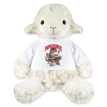 Papasaurus Roi Du Barbecue Dinosaure - Mouton en peluche Annika MiniFeet® - blanc - Devant