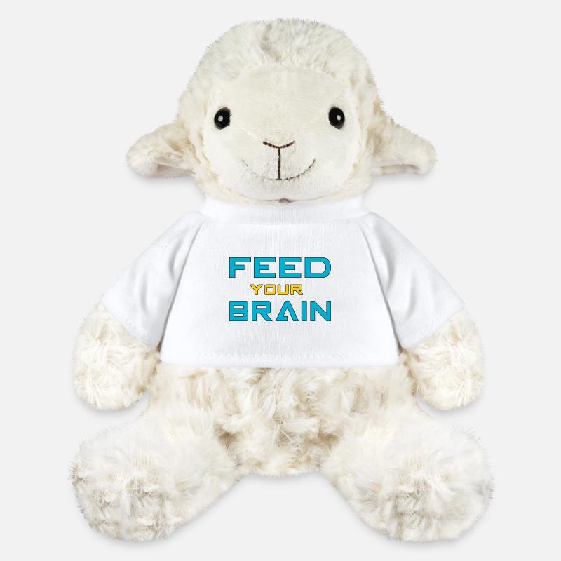 Feed your brain - füttere Dein Gehirn - MiniFeet® Schaf Annika - Weiß