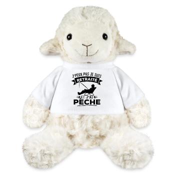J'peux pas je suis retraité et j'ai pêche - Mouton en peluche Annika MiniFeet® - blanc - Devant