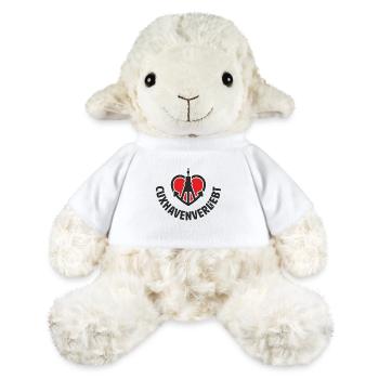 cuxhavenverliebt rund schwarz - MiniFeet® Schaf Annika - Weiß - Vorne