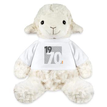 Made in 1970 Retro Modernist Design Birthday Gift - MiniFeet® Sheep Annika - white - Front
