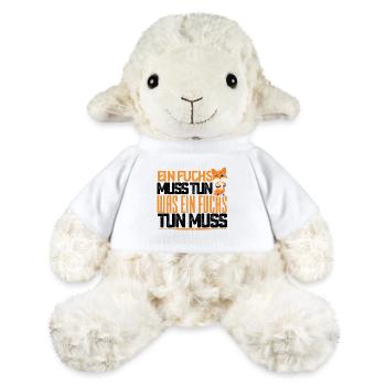 Ein Fuchs muss tun, was ein Fuchs tun muss. quotes - MiniFeet® Schaf Annika - Weiß - Vorne