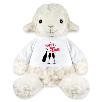 Happy new year - Bonne année - Mouton en peluche Annika MiniFeet® - blanc - Devant