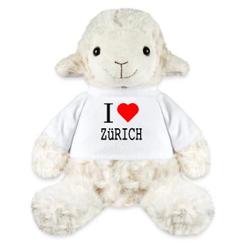 I Love Zurich – City Statement with Heart - MiniFeet® Sheep Annika - white - Front