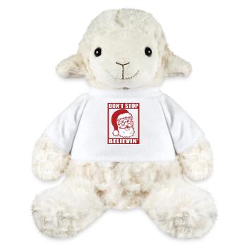 Noël n’arrête pas de croire le visage du Père Noël - Mouton en peluche Annika MiniFeet® - blanc - Devant
