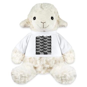 Escher Style Cats texture - MiniFeet® Sheep Annika - white - Front
