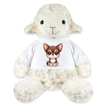 Digital illustration of cute Chihuahua - MiniFeet® Sheep Annika - white - Front