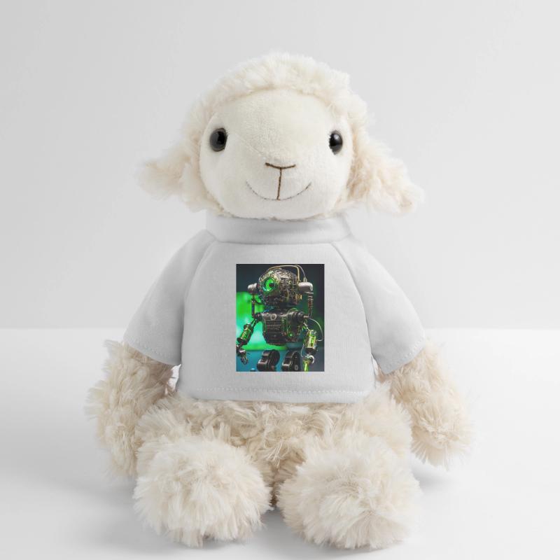 Digitale Kunst eines Roboter-Mikrofons MiniFeet® Schaf Annika