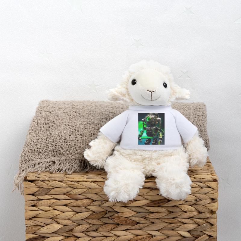 Digitale Kunst eines Roboter-Mikrofons MiniFeet® Schaf Annika