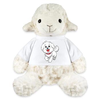 Happy Bichon Frise cabré Art - Mouton en peluche Annika MiniFeet® - blanc - Devant