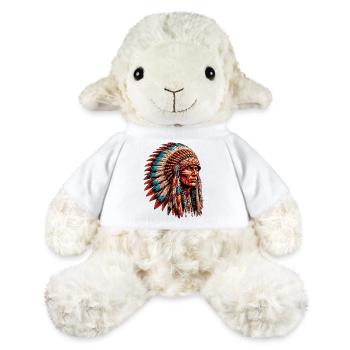 Amérindien Peau rouge d’Amérique - Mouton en peluche Annika MiniFeet® - blanc - Devant