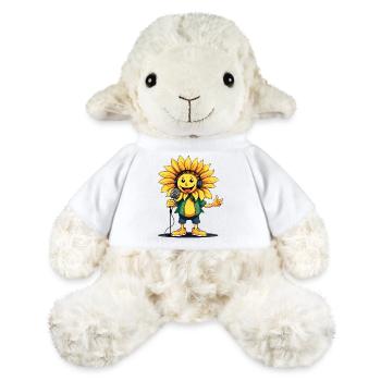 Singende Sonnenblume Frühling Freude - MiniFeet® Schaf Annika - Weiß - Vorne