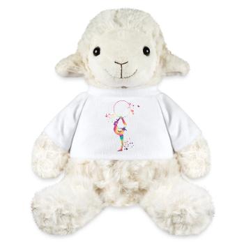 Gymnaste avec gymnastique rythmique au cerceau - Mouton en peluche Annika MiniFeet® - blanc - Devant