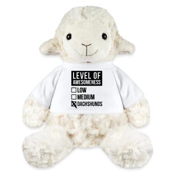 Teckel - Mouton en peluche Annika MiniFeet® - blanc - Devant
