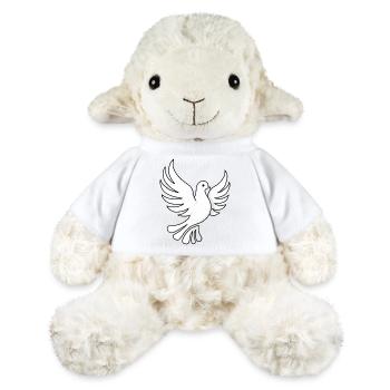 Conception simple en forme de pigeon - Mouton en peluche Annika MiniFeet® - blanc - Devant
