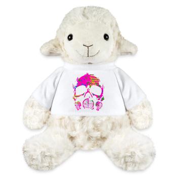 Rainbow Pink Camo Gas Mask - MiniFeet® Sheep Annika - white - Front
