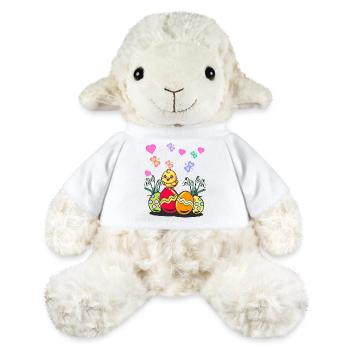Pâques Pâques Printemps Poussin Oeufs de Pâques - Mouton en peluche Annika MiniFeet® - blanc - Devant