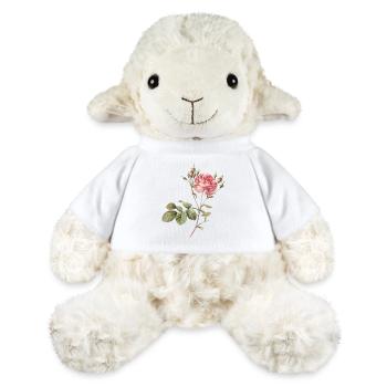 Vintage Rose Botanical Illustration - MiniFeet® Sheep Annika - white - Front