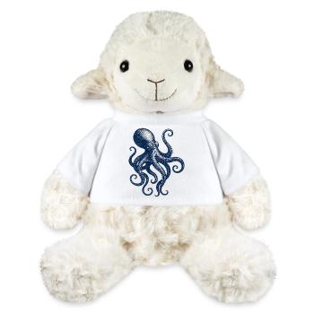 Vintage Octopus Illustration - MiniFeet® Sheep Annika - white - Front