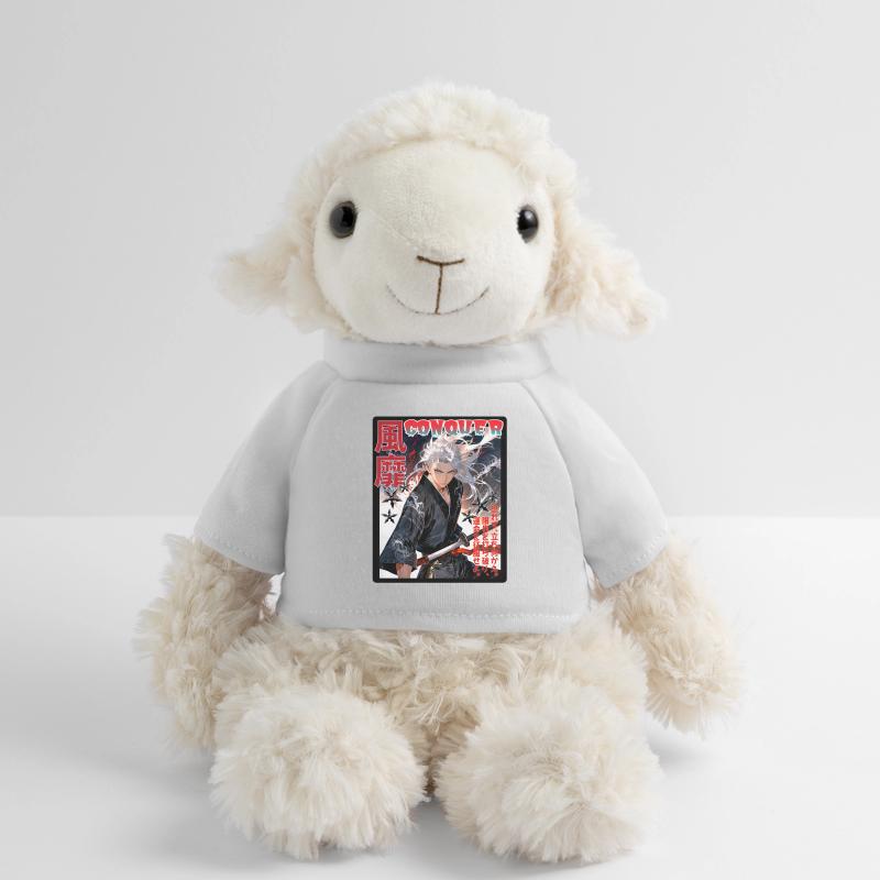 Fierce Samurai with Wind Pattern MiniFeet® Sheep Annika