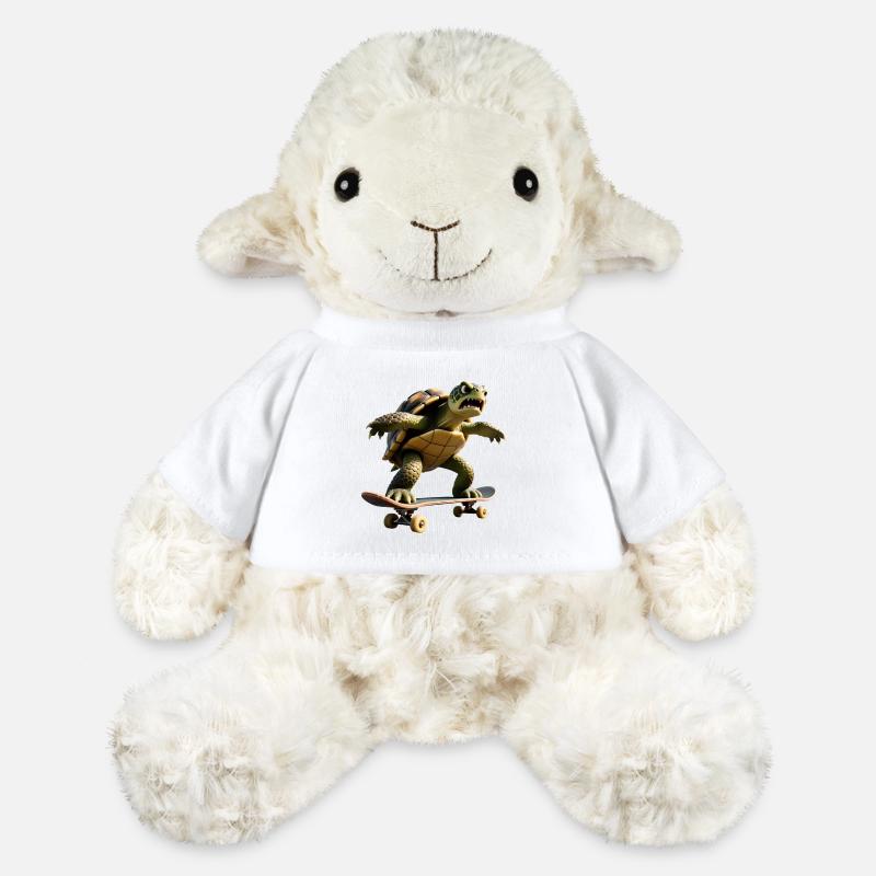 Aggro Skater Turtle – Hardcore Turtle - MiniFeet® Sheep Annika - white
