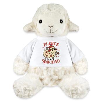 Drôle de cadeau de Noël Fleece Navidad - Mouton en peluche Annika MiniFeet® - blanc - Devant