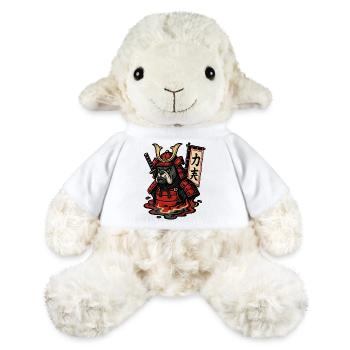 Samurai Bulldog in Fiery Armor - MiniFeet® Sheep Annika - white - Front