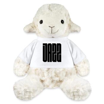 Logo typographique jazz audacieux - Mouton en peluche Annika MiniFeet® - blanc - Devant