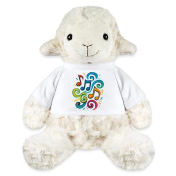 Bunte Musiknoten - MiniFeet® Schaf Annika - Weiß - Vorne