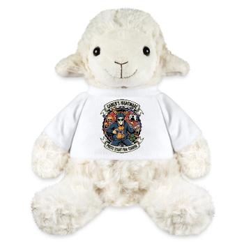 Gamer Press Start Terror - MiniFeet® Sheep Annika - white - Front