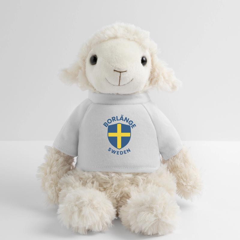 Borlänge Shield: Swedish flag design MiniFeet® Sheep Annika