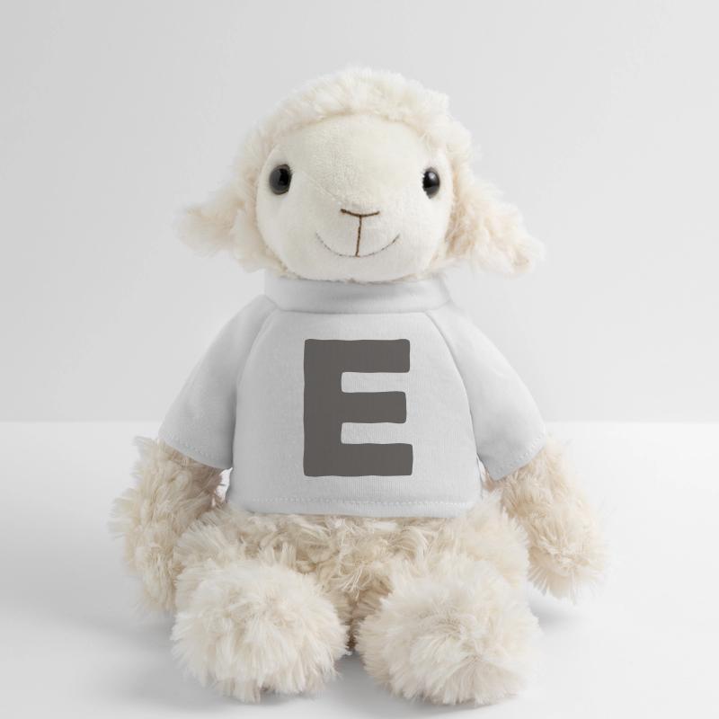 Minimaler Buchstaben E Fett Monogramm-Typografie MiniFeet® Schaf Annika