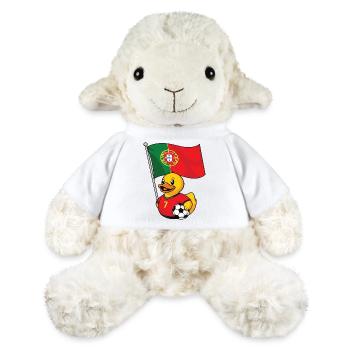 Maillot de supporter portugais pour les fans fiers - Mouton en peluche Annika MiniFeet® - blanc - Devant