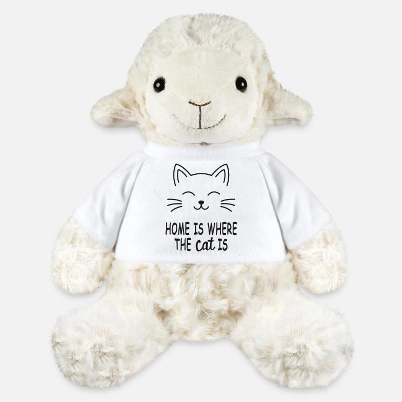Cat - Home is where the cat is - MiniFeet® Sheep Annika - white