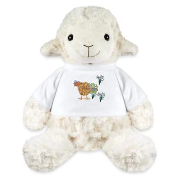 Huhn Federvieh Eier Nest Ostereier Ostern - MiniFeet® Schaf Annika - Weiß - Vorne