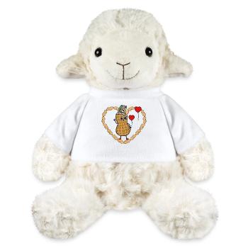 Erdnuss herzlich Geburtstagsgeschenk Gratulieren - MiniFeet® Schaf Annika - Weiß - Vorne