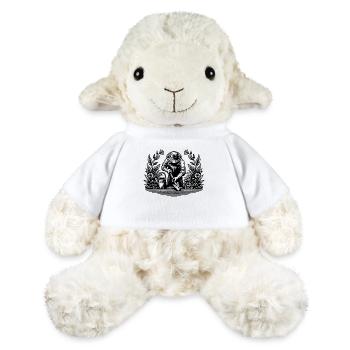Hobby gardener working in the garden - MiniFeet® Sheep Annika - white - Front