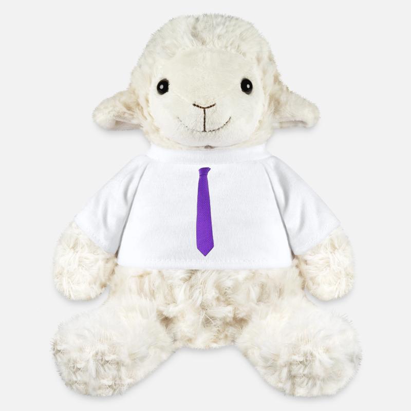 Purple tie - MiniFeet® Schaf Annika - Weiß