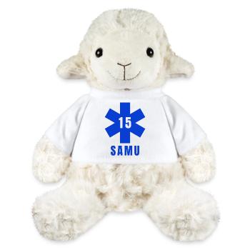 SAMU, urgences, ambulance - Mouton en peluche Annika MiniFeet® - blanc - Devant