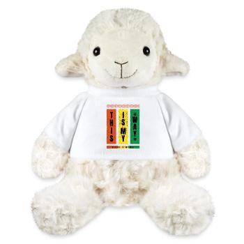 Le reggae est ma façon – TypoBlock - Mouton en peluche Annika MiniFeet® - blanc - Devant