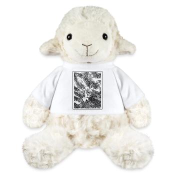 Fougère Végétale - Mouton en peluche Annika MiniFeet® - blanc - Devant