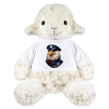 Hibou de la police - Mouton en peluche Annika MiniFeet® - blanc - Devant