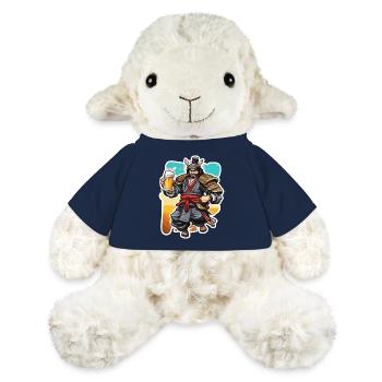 Samouraï / Japonais / Harakiri / Katana / Homme - Mouton en peluche Annika MiniFeet® - bleu marine - Devant
