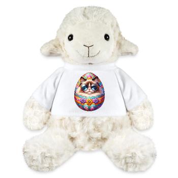 Chat Ragdoll dans la conception d’oeuf de Pâques - Mouton en peluche Annika MiniFeet® - blanc - Devant