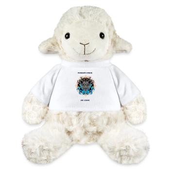 comme une lionne avec texte - Mouton en peluche Annika MiniFeet® - blanc - Devant