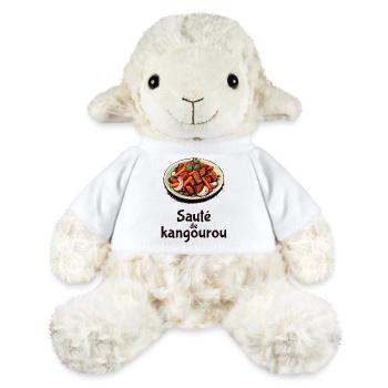 Kangaroo Stir-Fry - Dark Text - MiniFeet® Sheep Annika - white - Front