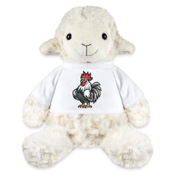 Coq Cartoon Couronne - Mouton en peluche Annika MiniFeet® - blanc - Devant