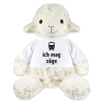 Ich mag Züge! - MiniFeet® Schaf Annika - Weiß - Vorne