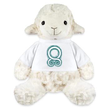 Trollkreuz als Symbol des Schutzes - MiniFeet® Schaf Annika - Weiß - Vorne